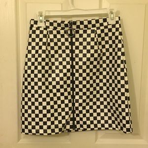 Checkered Mini Skirt